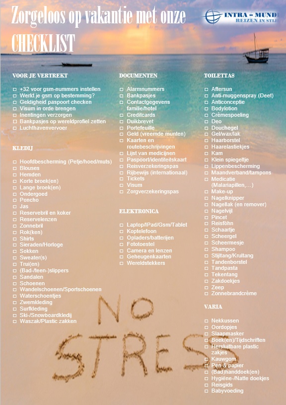 Checklist Intra Mundi